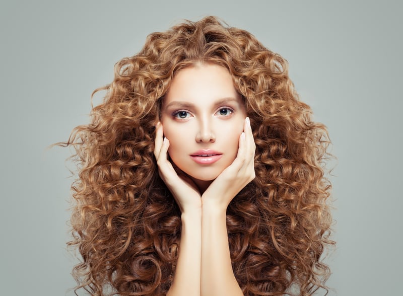 red curly girl